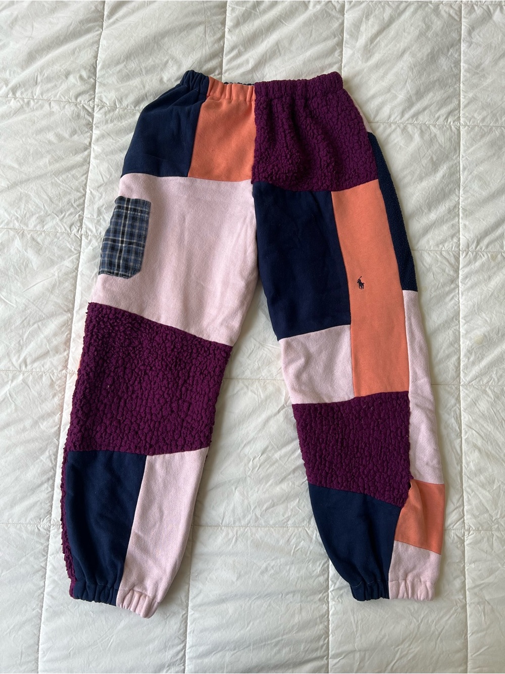 Urban Reworks Colorblock Patchwork Sweatpants
